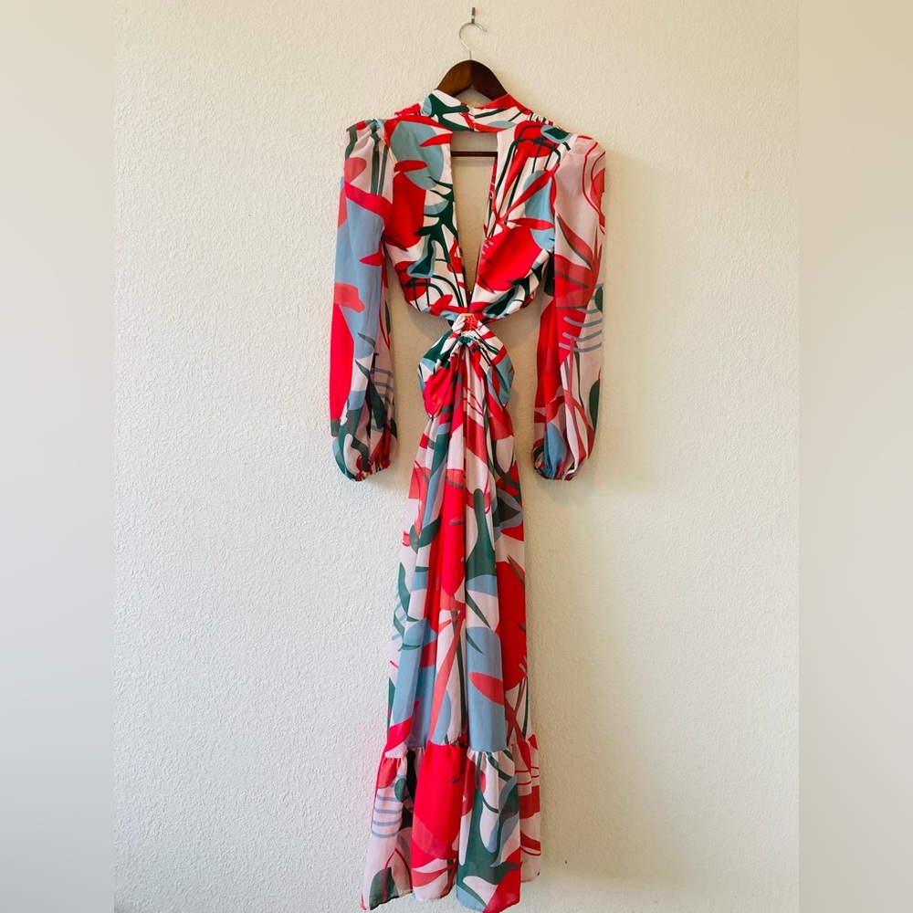 PatBo Rio Cutout Floral Pattern Dress - Picture 8 of 10